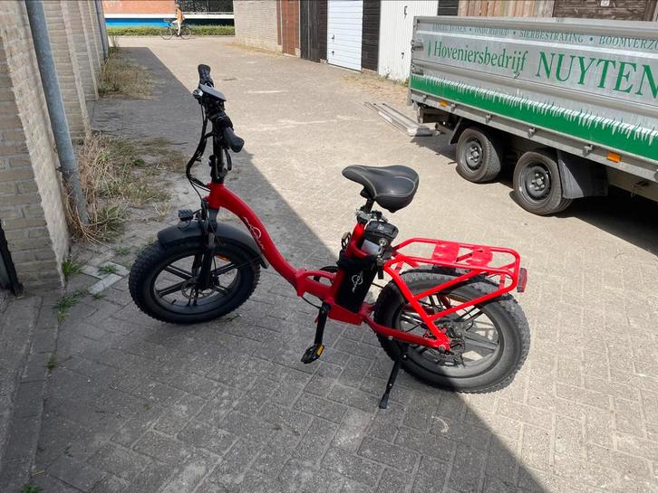 Phnhollun elechtriche vouwfiets, Fietsen en Brommers, Elektrische fietsen, Zo goed als nieuw, Overige merken, 50 km per accu of meer