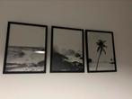 Set van drie canvas schilderijen/posters., Ophalen of Verzenden