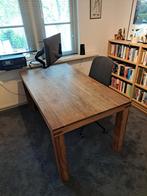 Mooie moderne houten eettafel, Huis en Inrichting, Tafels | Eettafels, Ophalen, Gebruikt, 50 tot 100 cm, Vijf personen of meer