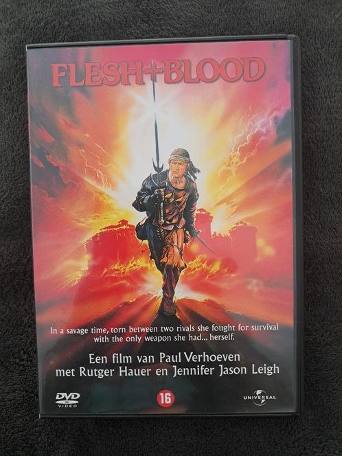 129, Dvd Verzameling : Flesh And Blood..Rutger Hauer, Cd's en Dvd's, Dvd's | Klassiekers, Zo goed als nieuw, 1980 tot heden, Alle leeftijden