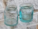 Glazen zalfpotjes bodemvondsten, Antiek en Kunst, Antiek | Glas en Kristal, Ophalen of Verzenden