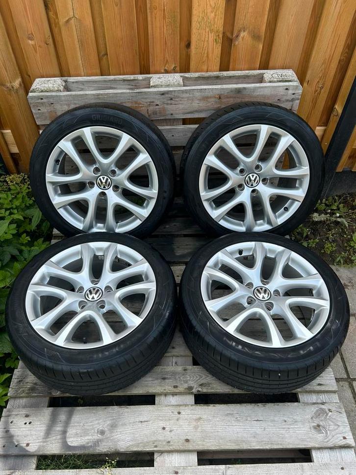 Originele Volkswagen Scirocco Passat Donington 5x112 17 Inch, Auto-onderdelen, Banden en Velgen, Banden en Velgen, Zomerbanden