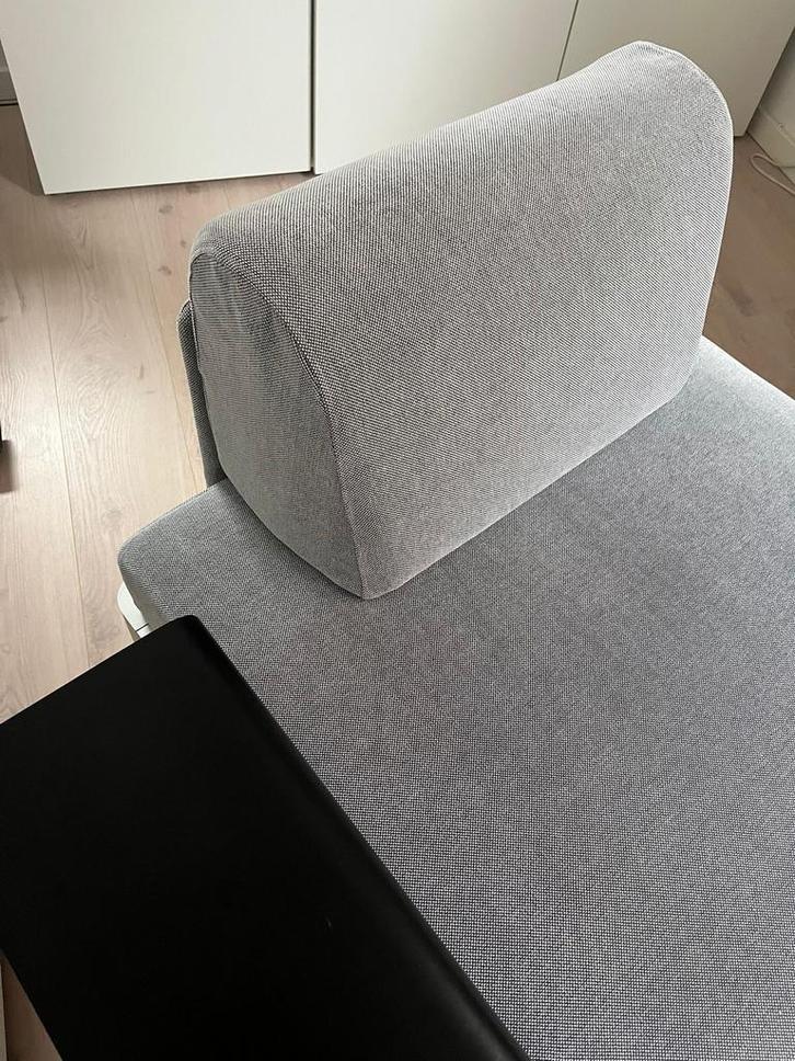 IKEA Fauteuil Grijs met Tafeltje - Als Nieuw!, Huis en Inrichting, Fauteuils, Zo goed als nieuw, Stof, 75 tot 100 cm, Ophalen