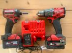 Milwaukee Set, Doe-het-zelf en Verbouw, Gereedschap | Boormachines, Ophalen of Verzenden, Gebruikt, Boor- en Schroefmachine