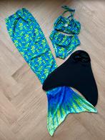 Zeemeermin staart, bikini en monivin 134-140 zgan, Kinderen en Baby's, Meisje, Ophalen of Verzenden, Zo goed als nieuw, Overig