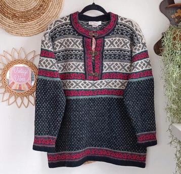 Vintage norway wollen trui scandinavisch noors dale style 80 beschikbaar voor biedingen