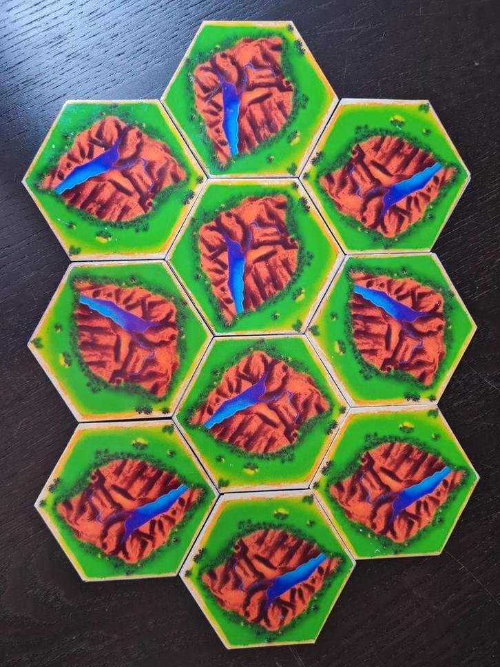 Goud tegels Kolonisten van Catan, Hobby en Vrije tijd, Gezelschapsspellen | Bordspellen, Zo goed als nieuw, Ophalen of Verzenden
