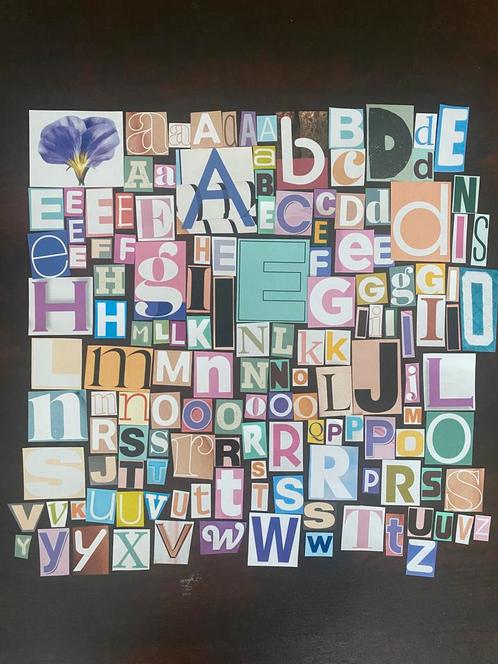 Scrapbook ransom note letter set SPRING, Hobby en Vrije tijd, Scrapbooking, Zo goed als nieuw, Overige typen, Overige merken, Ophalen of Verzenden
