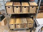 Vogelhuisjes nestkastjes broedblok 10 voor €.40,00 mezen, Ophalen of Verzenden, Nieuw, Hout, Broedkooi of Kweekkooi