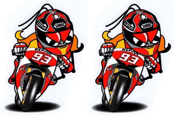 Marc Márquez 93 sticker set #25, Motoren, Accessoires | Stickers, Verzenden