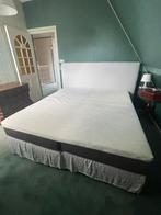 Boxspring inclusief matrassen en topper, Ophalen, Tweepersoons, Zo goed als nieuw, 180 cm