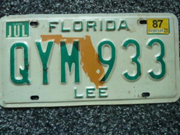 Kentekenplaat licenseplate Florida Lee 1 USA beschikbaar voor biedingen