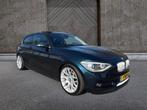 BMW 1-serie 118d High Executive sportline (bj 2014), Euro 5, Achterwielaandrijving, Met garantie (alle), Blauw