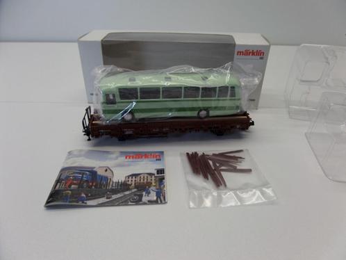 Marklin Märklin 46940 H0 Rongenwagen met MB touringcar DB, Hobby en Vrije tijd, Modeltreinen | H0, Zo goed als nieuw, Wagon, Wisselstroom