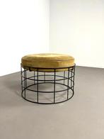 T1 wire poef Verner Panton,Plus Linje Denemarken,1959, Minder dan 50 cm, Gebruikt, Rond, Leer
