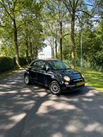 Fiat 500 1.2 Cabrio. 2010 . Zwart. Slechts 125000 km, Cabriolet, Leder en Stof, Zwart, Bedrijf