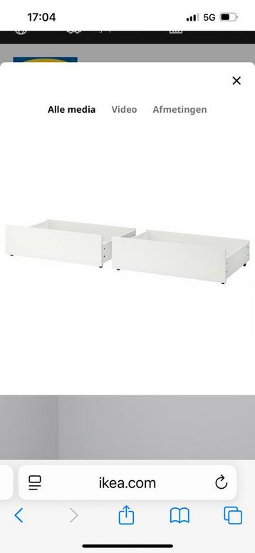 Ikea malm bedlades 2 stuks - afbeelding 1