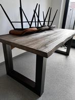 Eettafel, 50 tot 100 cm, Rechthoekig, Eikenhout, Zo goed als nieuw