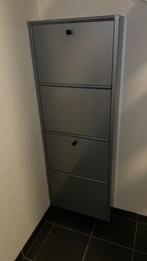 Schoenenkast, Ophalen, Zo goed als nieuw, (Zilver) grijs