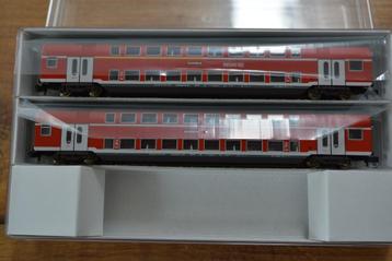 Minitrix 11148-2 Doppelstockwagen-Set der DB AG Regio 2-teil