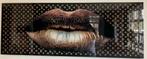 Mooi xl schilderij Louis Vuitton gouden lippen, Ophalen