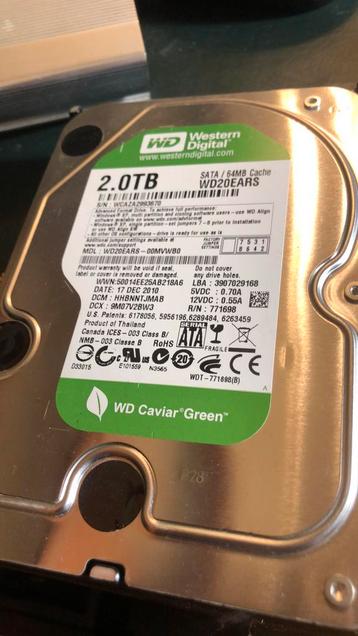 2 TB  WD Caviar Green met usb casing beschikbaar voor biedingen
