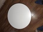 2 x BIJZETTAFELTJES  WIT, Minder dan 55 cm, Rond, Zo goed als nieuw, Ophalen