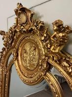 Zeer grote Franse spiegel; Luois XVI stijl, Rechthoekig, Ophalen of Verzenden, Zo goed als nieuw, 100 tot 125 cm