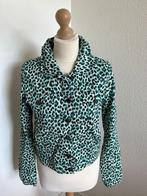 King Louie maat 38 spijker jack jas vest panter groen, Kleding | Dames, Jassen | Zomer, Maat 38/40 (M), Ophalen of Verzenden, Zo goed als nieuw