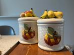 Portugese Fruit aardewerken voorraadpotten, Huis en Inrichting, Keuken | Potten en Pannen, Ophalen of Verzenden, Zo goed als nieuw