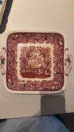 Vintage Mason's Vista Red Cake schaal, Antiek en Kunst, Antiek | Schalen, Ophalen