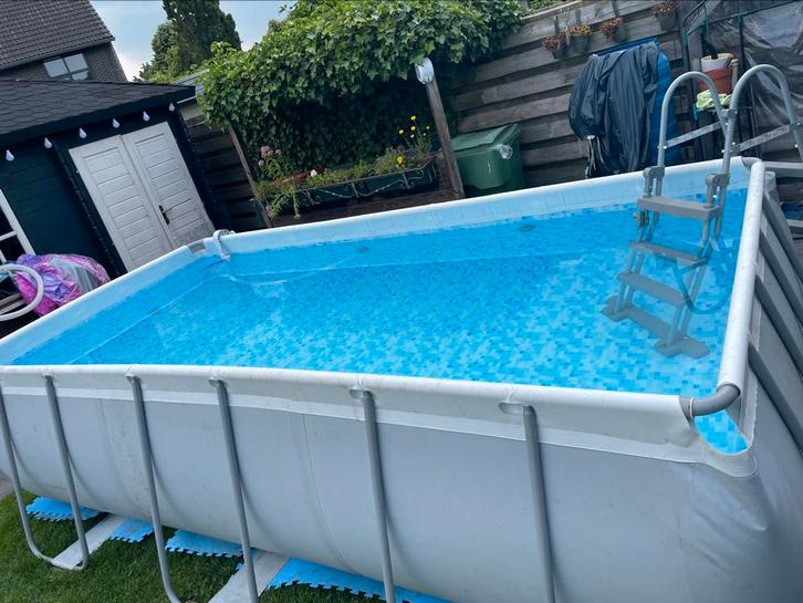 Bestway zwembad 4 x 2 x 1. Helemaal compleet., Tuin en Terras, Zwembaden, Gebruikt, Opzetzwembad, 80 tot 120 cm, 400 cm of meer