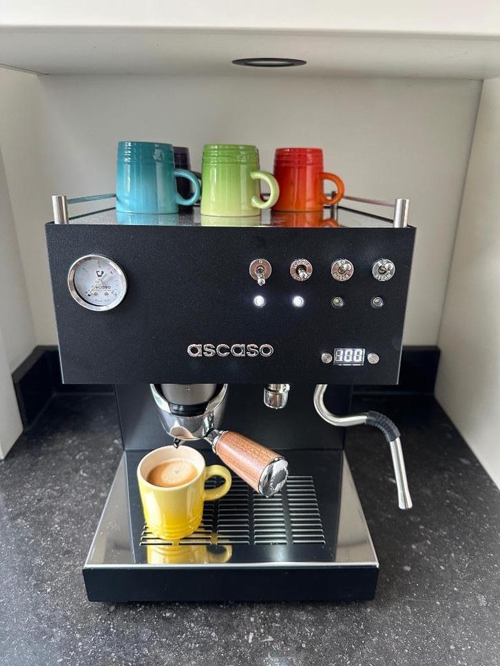 Ascaso Steel Duo PID Black ESE, Witgoed en Apparatuur, Koffiezetapparaten, Zo goed als nieuw, Koffiepads en cups, Espresso apparaat