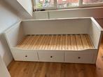 Hemnes Bed (bank) uitschuifbaar met 3 lades Wit, Huis en Inrichting, Ophalen, Gebruikt, Eenpersoons, Wit