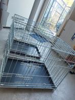 2x inklapbaar dieren kooi's hond Kat konijn 60x40x50, Dieren en Toebehoren, Hondenbenches, Ophalen