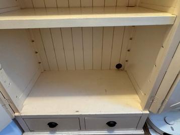 Vintage Kast met Dubbele Scharnierdeuren + veel opbergruimte - afbeelding 6