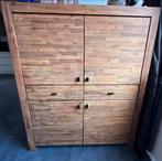 Trendhopper Livenza Acaciahouten Kast & Dressoir, Ophalen, Gebruikt, Met deur(en), 150 tot 200 cm