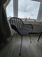 Black wicker chair, Huis en Inrichting, Ophalen, Zwart, Zo goed als nieuw, Eén