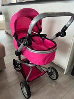 Roze poppenwagen eventueel met babyborn en toebehoren, Kinderen en Baby's, Speelgoed | Poppen, Ophalen of Verzenden, Gebruikt