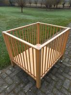 Houten Box met Wieltjes - 80x85 cm, Ophalen, Gebruikt, Vierkant, Wieltjes