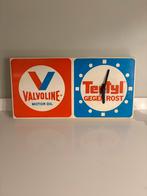 Vintage Valvoline Tectyl Wandklok, Verzenden, Zo goed als nieuw, Gebruiksvoorwerp