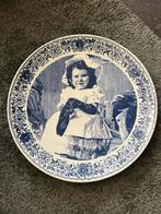 Delfts Blauw Bord Wilhelmina - Nr: 037g, Ophalen of Verzenden