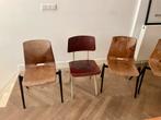 Galvanitas S16 Stoelen - Industrieel Design, Huis en Inrichting, Stoelen, Ophalen, Gebruikt, Bruin, Vijf, Zes of meer stoelen