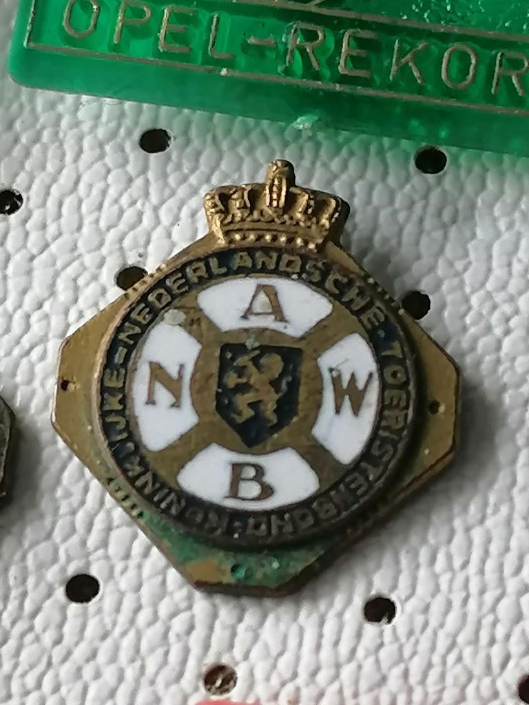 SPELD 11        ANWB   EMAILLE, Ophalen of Verzenden, Gebruikt, Transport, Speldje of Pin