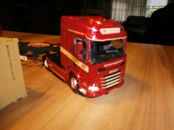 Nieuwe DAF XG van H.N..POST containerchassis+ MSC container beschikbaar voor biedingen