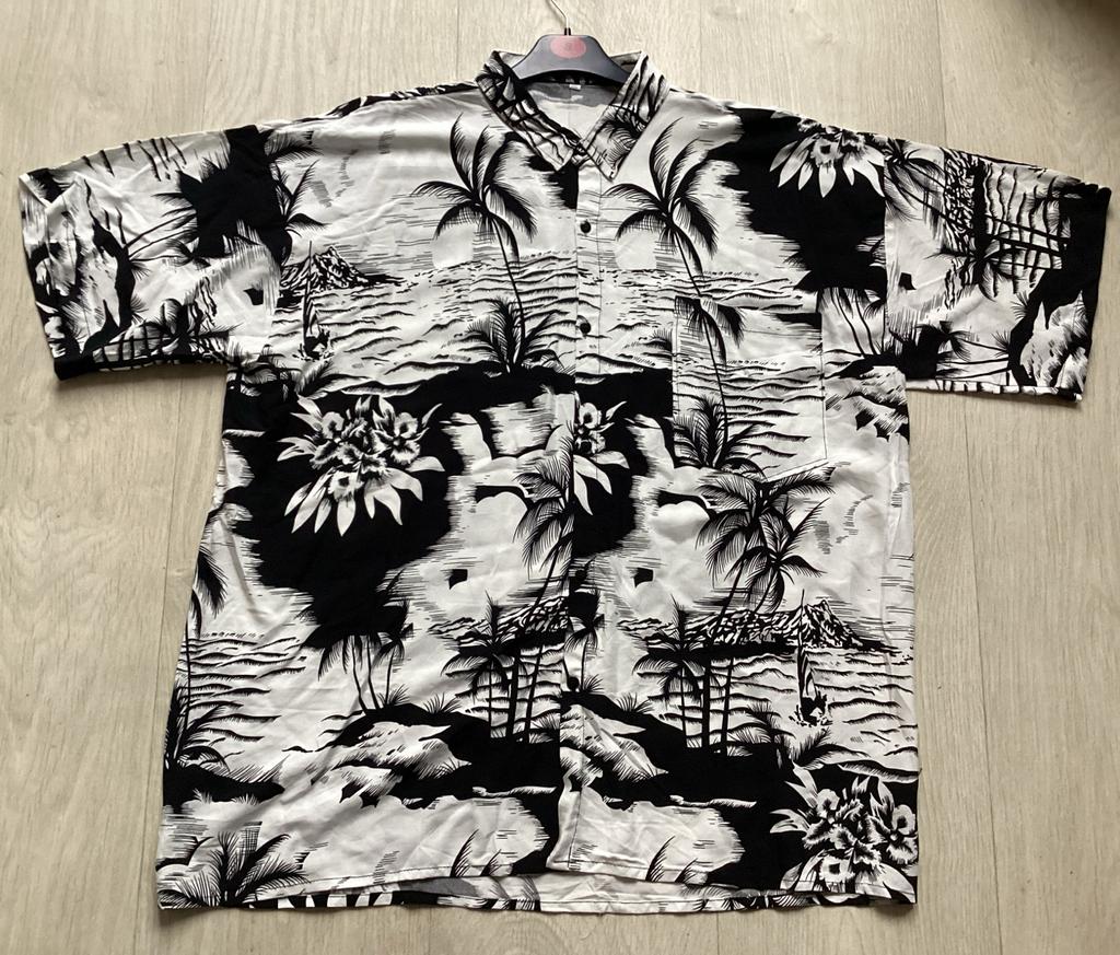 Zwart-wit overhemd maat XXXL zwart wit, Kleding | Heren, Grote Maten, Ophalen of Verzenden, Zo goed als nieuw, Zwart, Overhemd