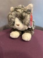 Knuffel kat 30cm grijs nieuw keel toys, Ophalen of Verzenden, Nieuw, Poes