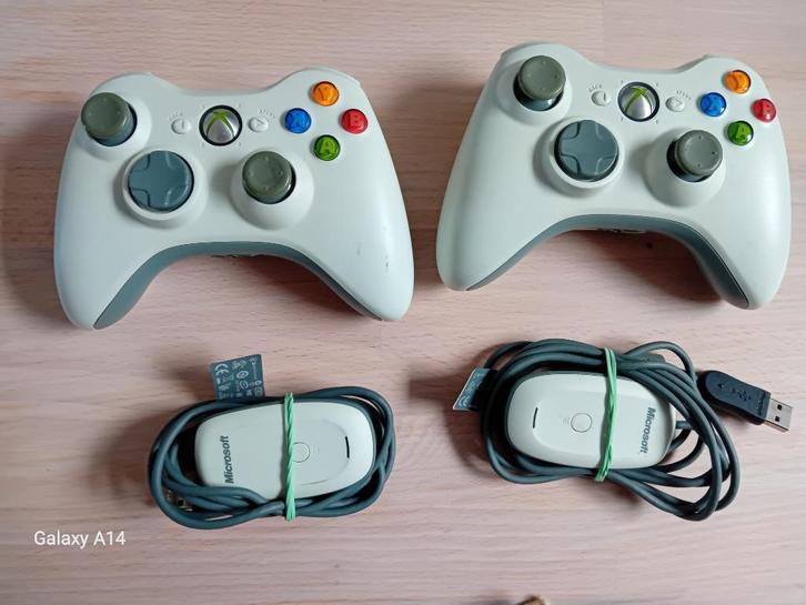 Xbox 360 wireless controller en Wireless Receiver, Spelcomputers en Games, Spelcomputers | Xbox | Accessoires, Gebruikt, Xbox Original
