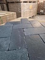 Paves Bourgogne Noir Hardsteen tegels visgraat vloeren, Tuin en Terras, Nieuw, Ophalen of Verzenden, Terrastegels, Natuursteen