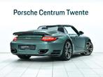 Porsche 911 Turbo Cabriolet (bj 2009, automaat), Auto's, Gebruikt, Zwart, Cabriolet, 4 stoelen
